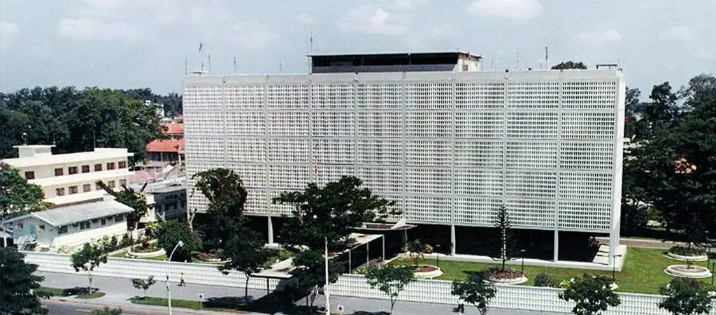 Hình ảnh di tích Tòa Đại Sứ Quán Mỹ năm 1974
