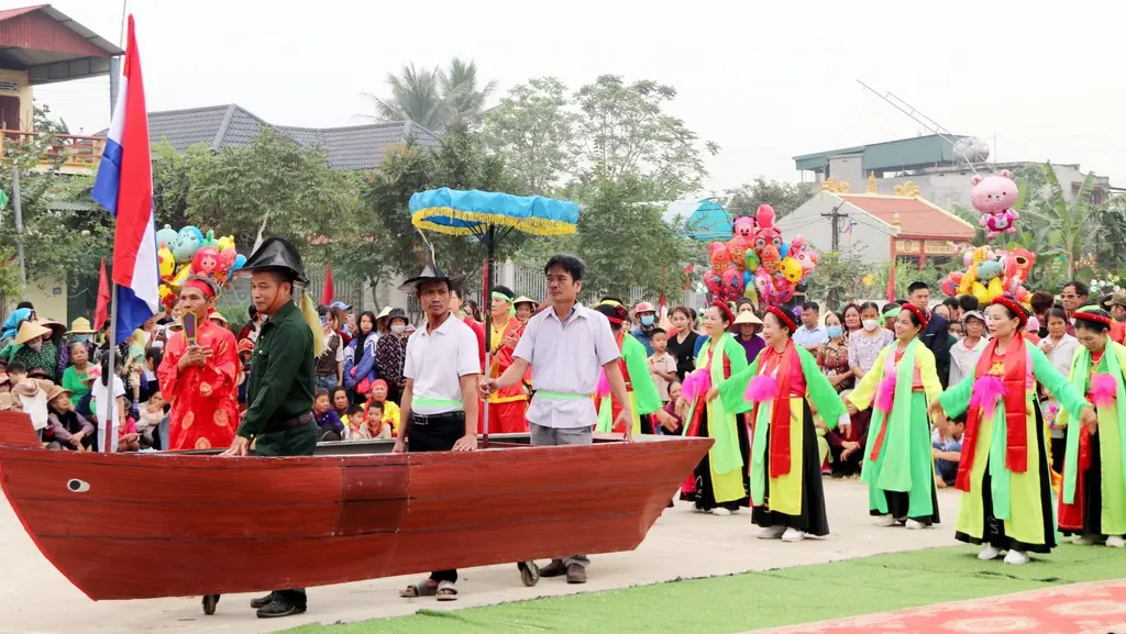 Đội nghi lễ tại Lễ hội Trò Chiềng