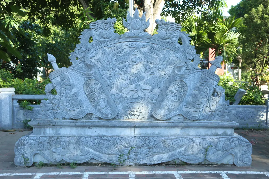 Bức bình phong cuốn thư đình Miêu Nha
