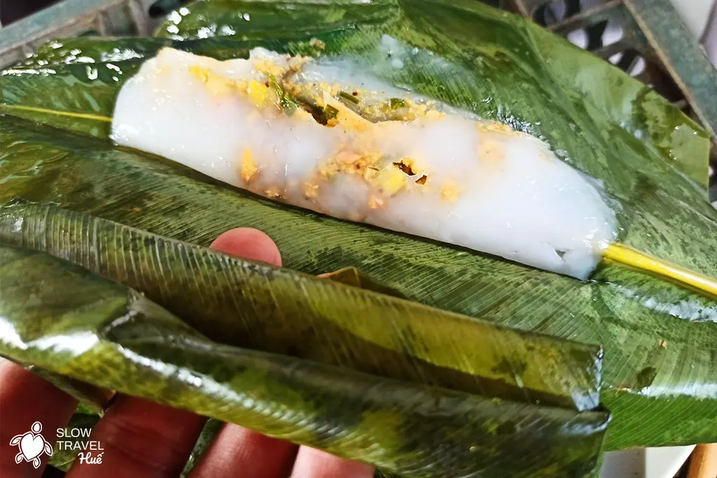 Bánh gói Hương Cần sau khi  hấp