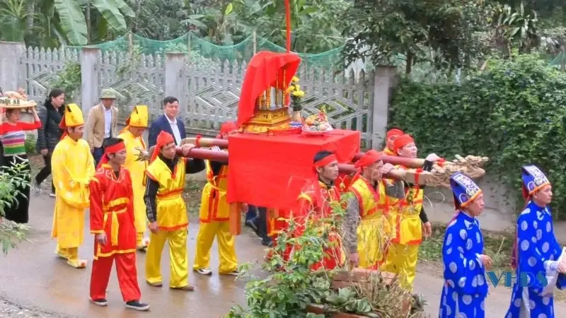 Lễ rước tại Lễ hội Đền thờ Đô đốc Đài Lương Quận công Lê Phúc Hoạch