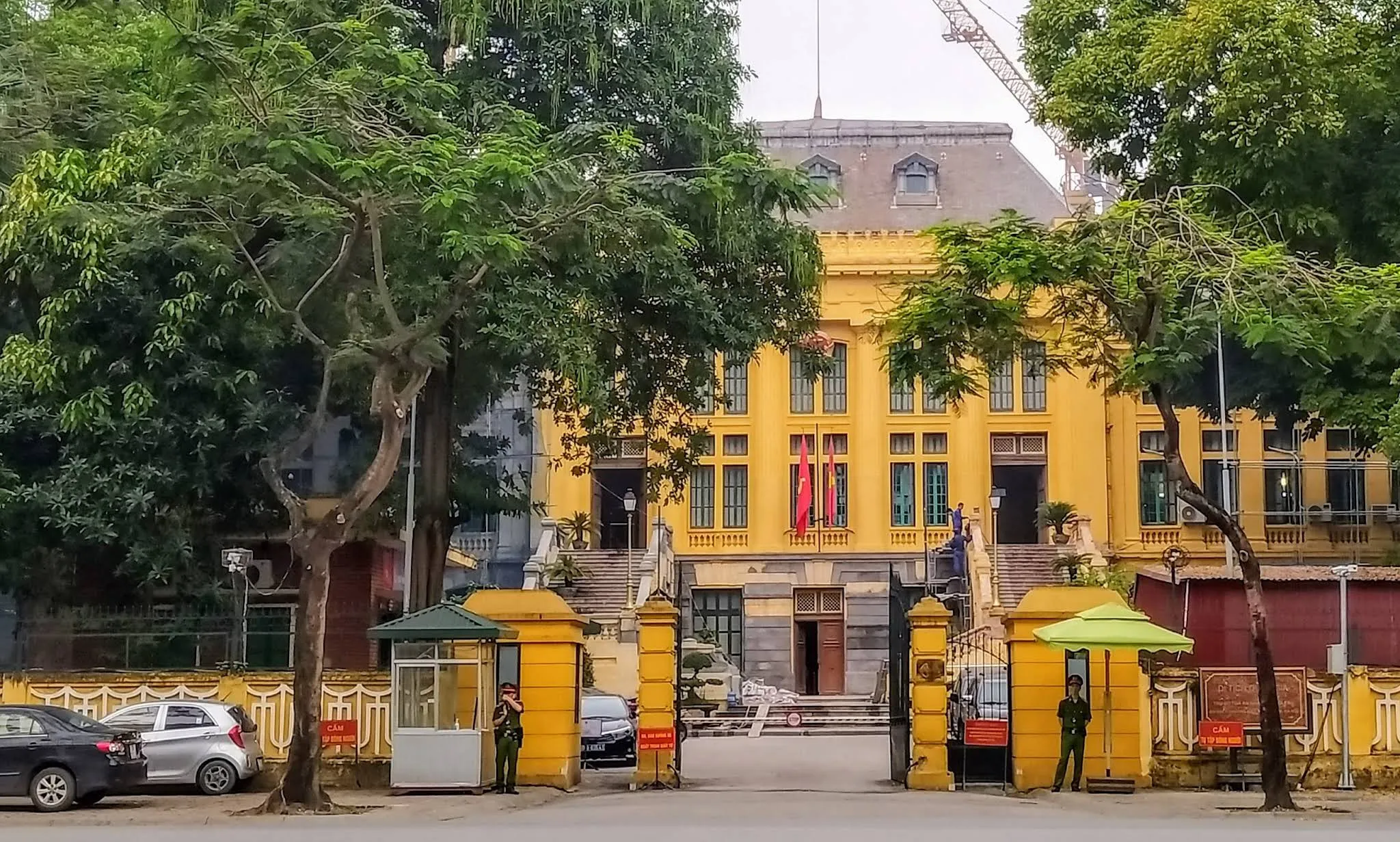 Cảnh quan kiến trúc di tích Trụ sở Tòa án nhân dân tối cao