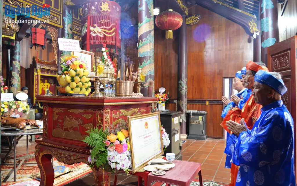 Nghi thức Tế lễ chính điện tại Lễ hội Điện Trường Bà