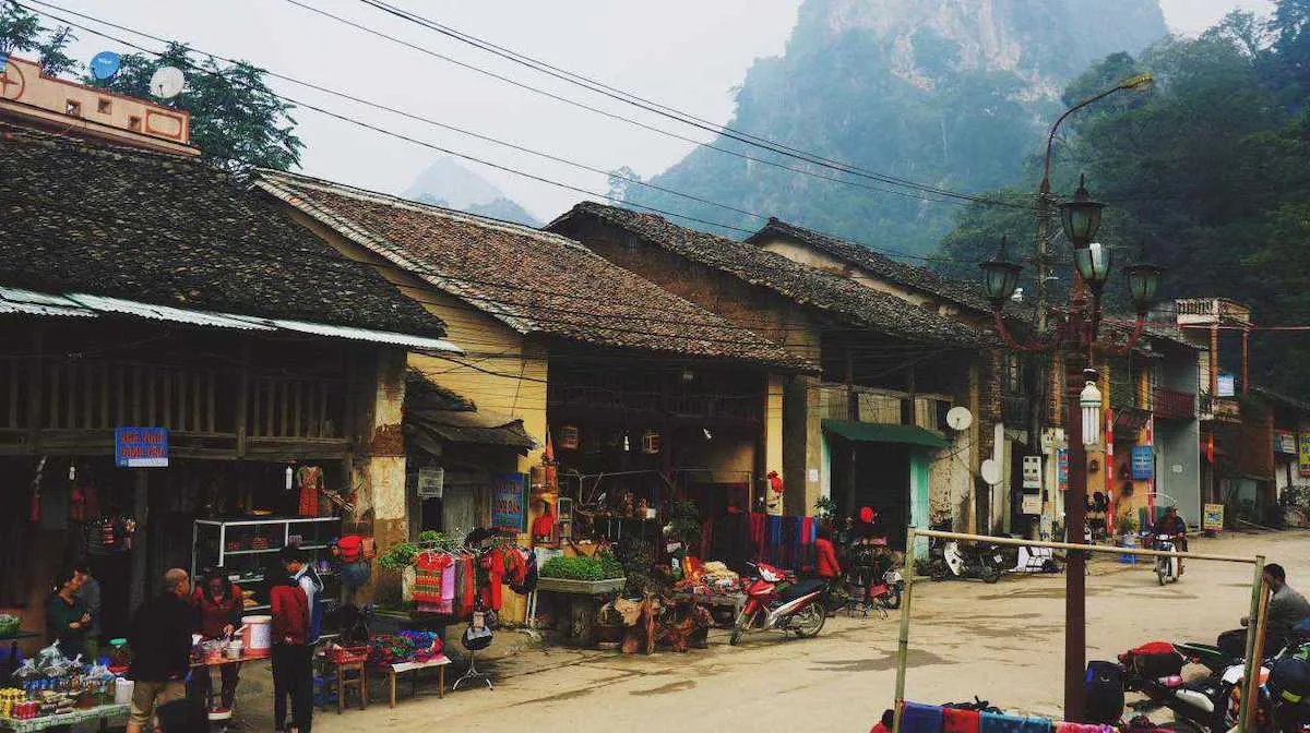 Một góc tại Phố Cổ Đồng Văn