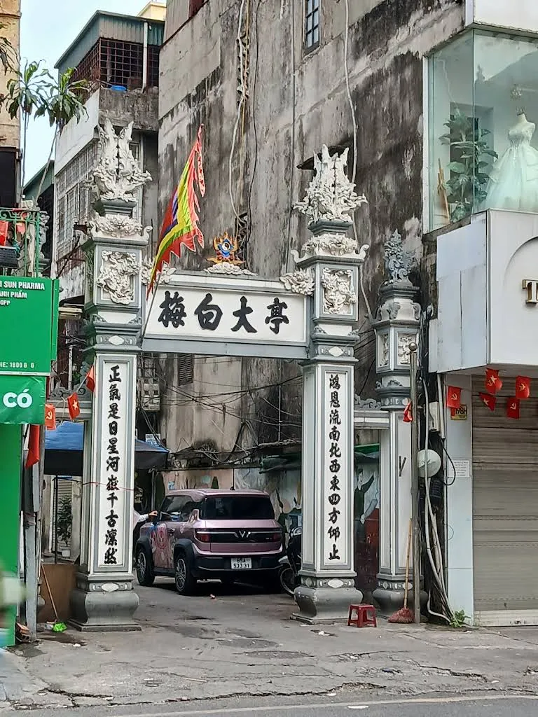 Cảnh quan bên ngoài di tích Đình Đại - Bạch Mai