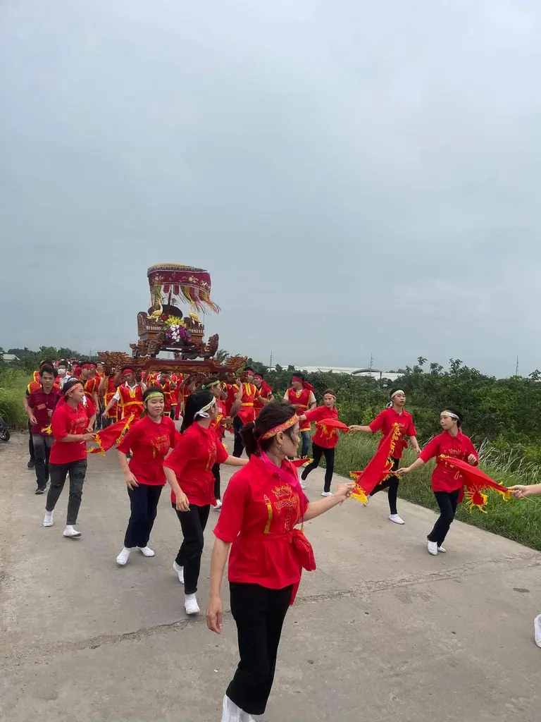 Lễ rước kiệu tại Hội đình Thanh Mạc