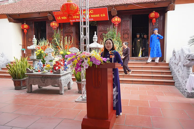 Phát biểu khai mạc Lễ hội Nghè Cả