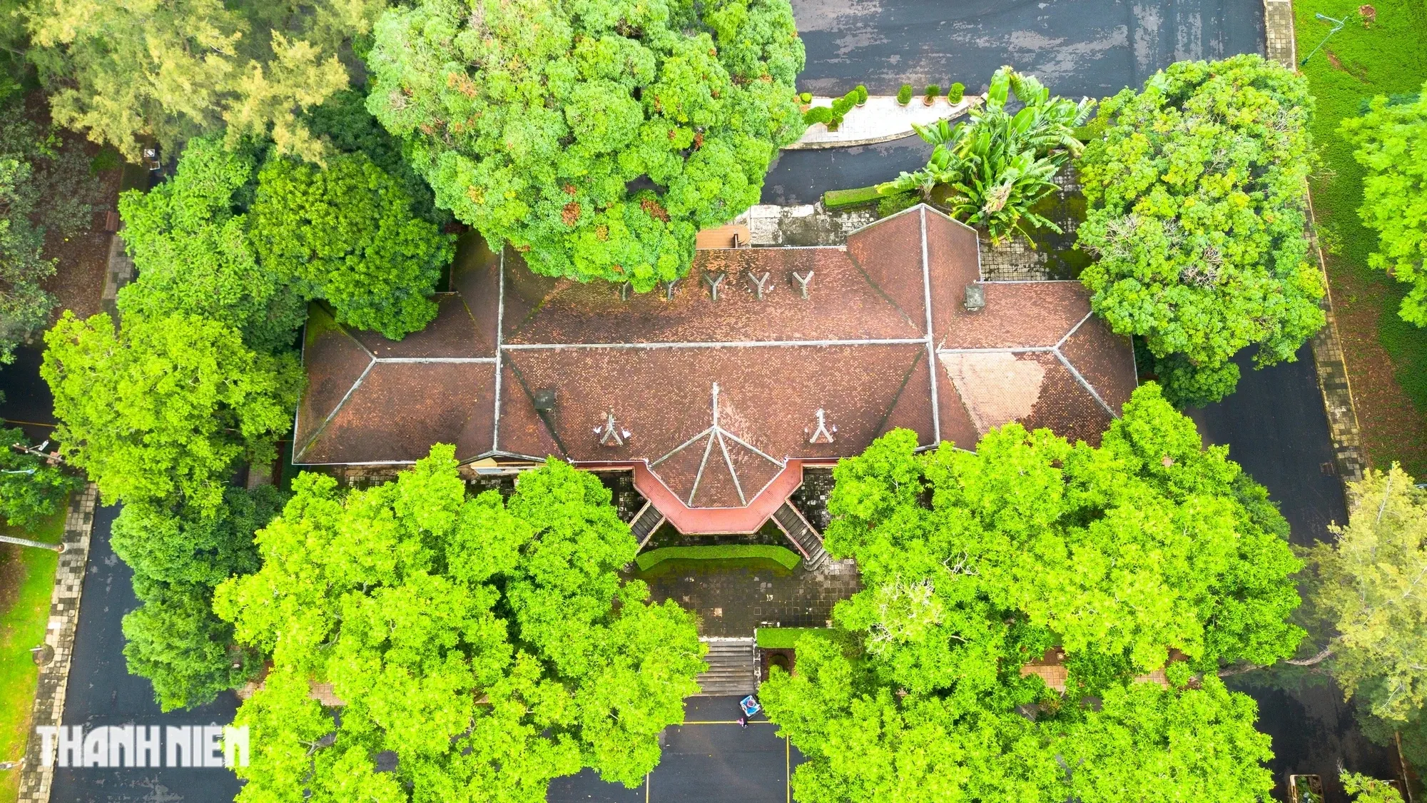 Biệt điện Bảo Đại chụp từ trên cao