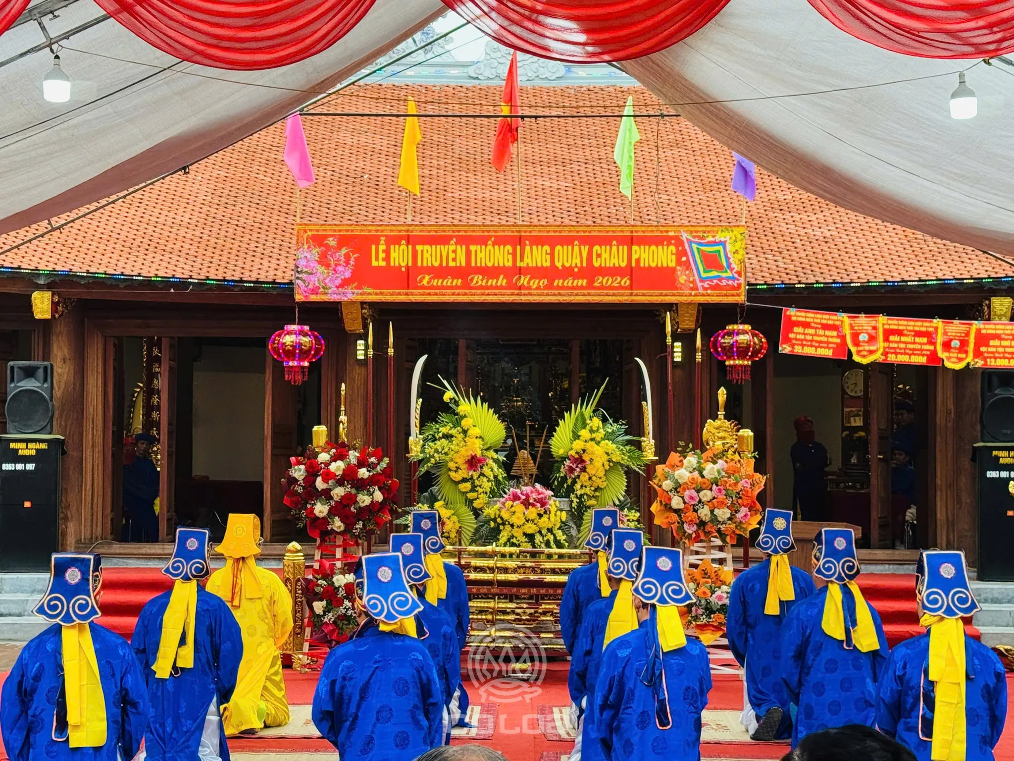 Lễ tế truyền thống tại Hội làng Quậy