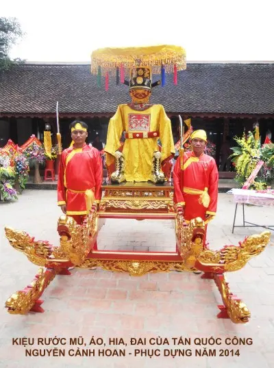 Kiệu rước Lễ hội Đền Nguyễn Cảnh Hoan