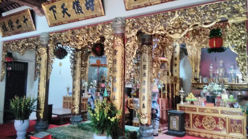 Không gian kiến trúc bên trong di tích Chùa Diên Phúc (Thái Bình)