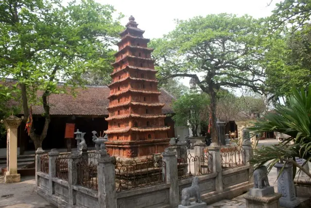 Tháp Cửu trùng bằng đất nung thời Lý – Trần tại Đền Đậu An