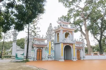 Chùa Văn Hội nhìn từ bên ngoài
