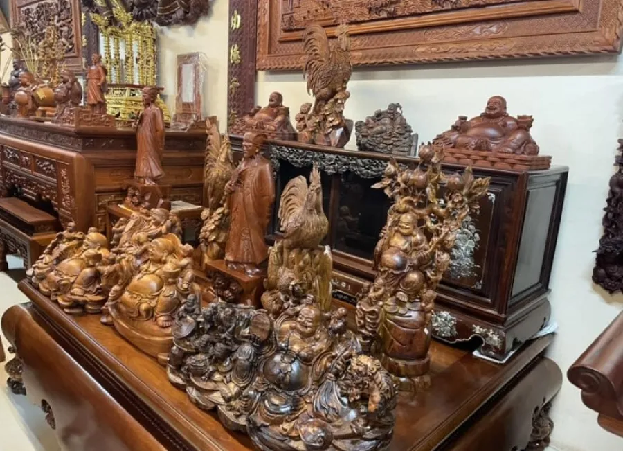 Một số sản phẩm gỗ truyền thống ở làng nghề gỗ Vạn Điểm