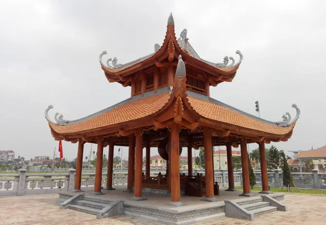 Cảnh quan bên ngoài khuôn viên Địa điểm chiến thắng Xương Giang