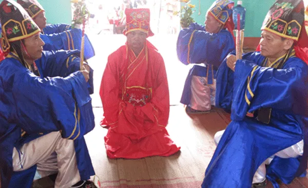 Nghi thức làm lế tế Thánh tại lễ hội truyền thống Đình làng Bồng Lai