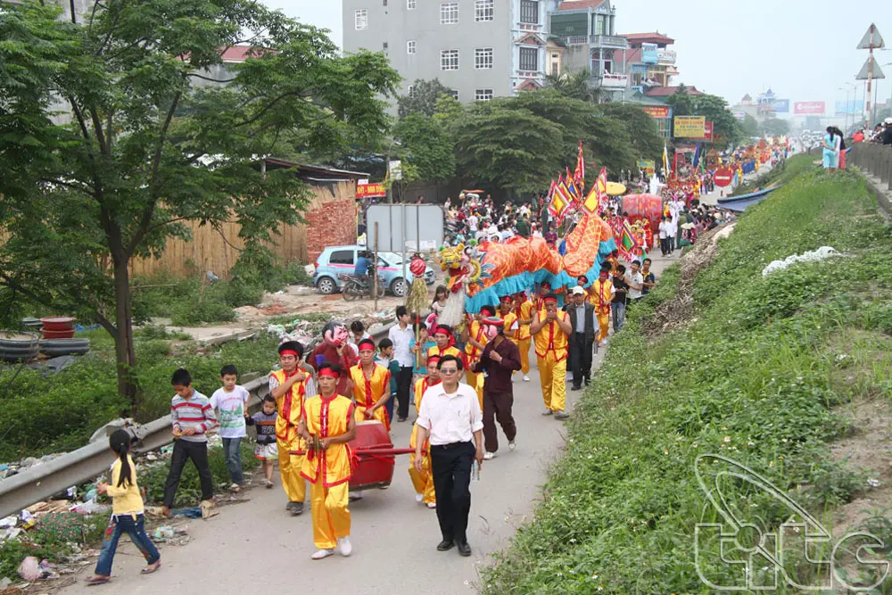 Đoàn rước Hội đền Ghềnh
