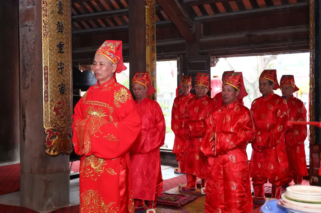 Lễ tế truyền thống tại Hội làng Đông Trù