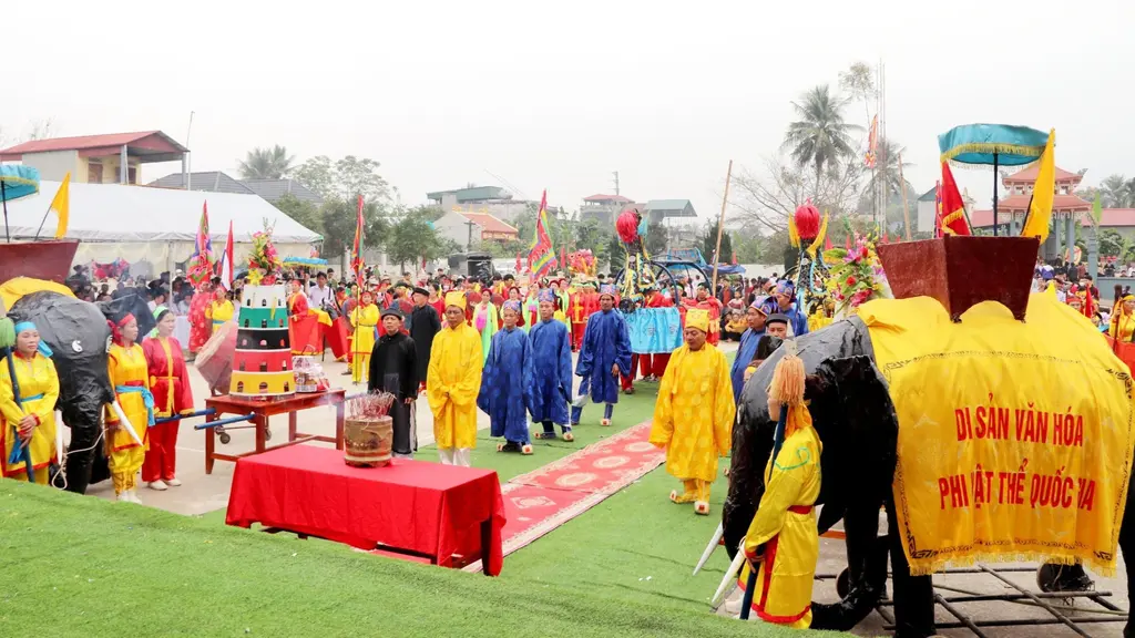 Lễ tế tại Lễ hội Trò Chiềng