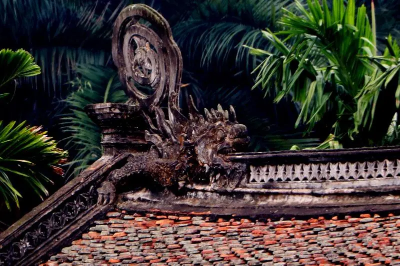 Chi tiết cấu kiện gỗ trong chùa Thái Lạc, Hưng Yên