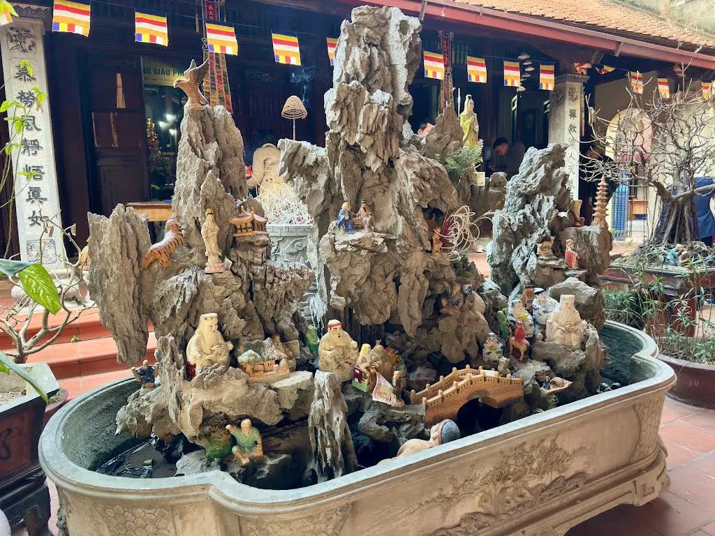 Không gian cảnh quan di tích Chùa Mỗ Lao (Trường Linh tự)