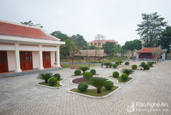 Không gian cảnh quan tại khu lưu niệm Phan Bội Châu