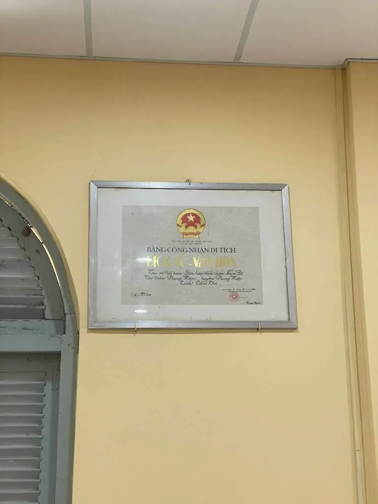 Bằng di tích lịch sử văn hóa Ủy Ban Liên Hợp Đình Chiến Nam Bộ