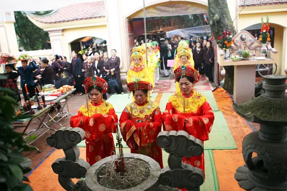 Lễ tế tại Lễ hội Đền Đồng Thụ