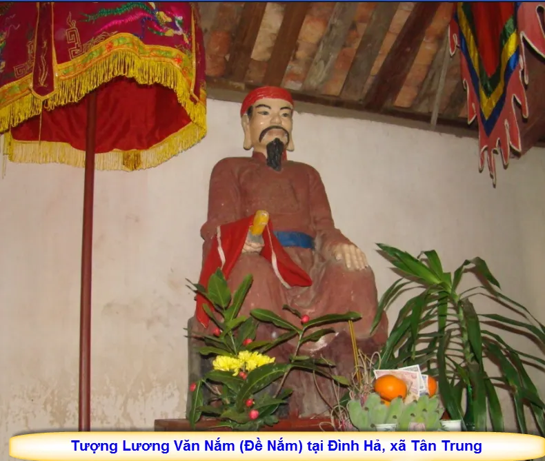 Tượng Lương Văn Nắm tại Đình Hả