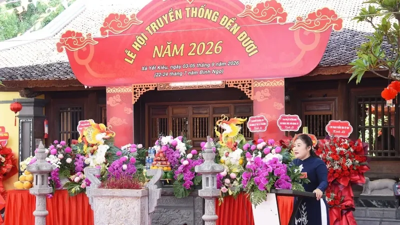 Lễ hội truyền thống đền Đươi năm 2026