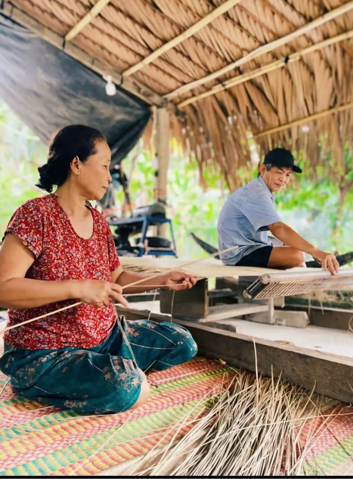 Làng nghề dệt chiếu Vũng Liêm
