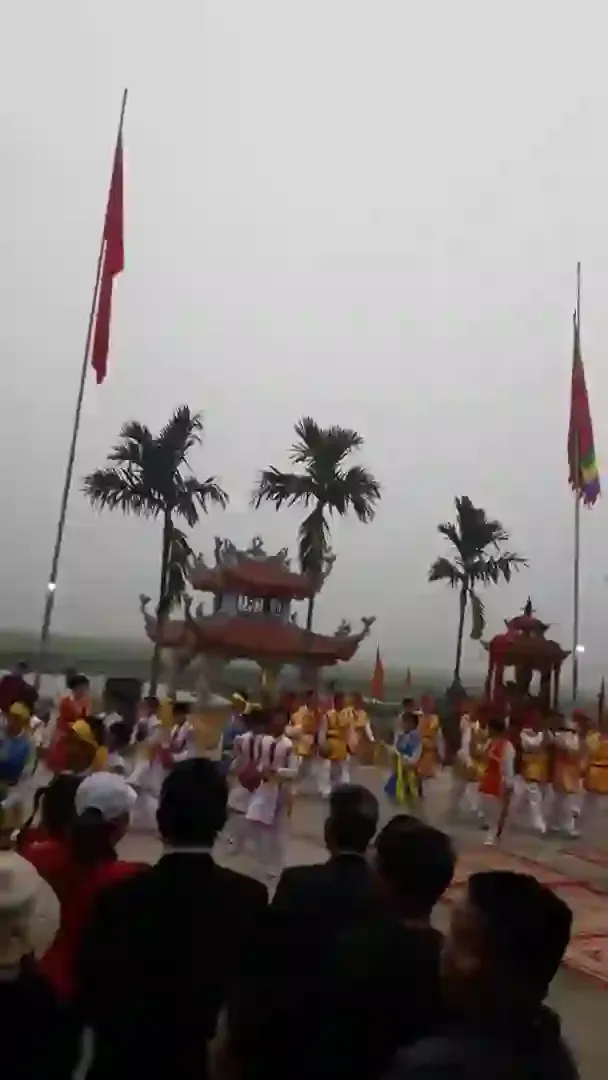 Không khí buổi rước kiệu Thánh hội làng Thụy Dương-Hương Lang