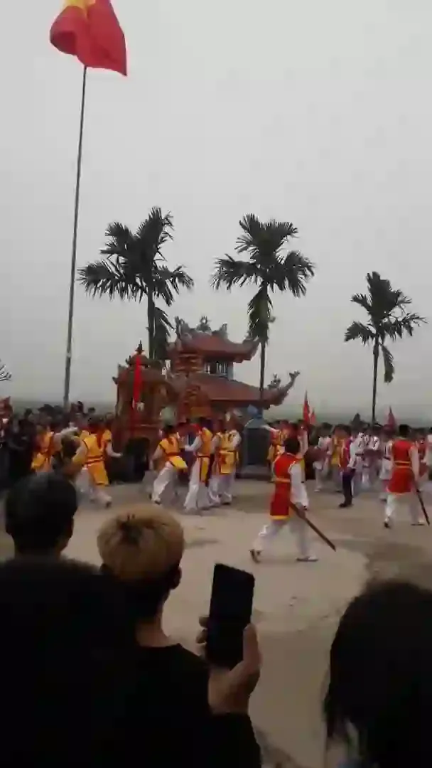 Cảnh quay rước kiệu Lễ hội truyền thống làng Thụy Dương-Hương Lang