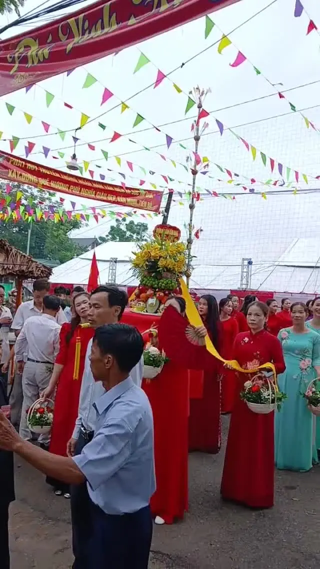 Lễ rước kiệu hội đình làng Phú Vinh